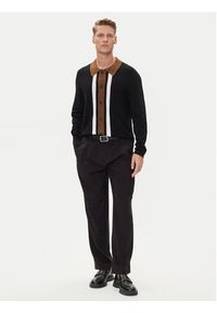 Hugo - HUGO Kardigan Splon 50543770 Czarny Relaxed Fit. Kolor: czarny. Materiał: syntetyk #3
