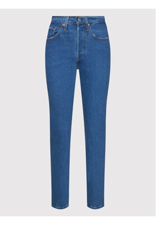 Levi's® Jeansy 501® Crop 36200-0225 Niebieski Cropped Fit. Kolor: niebieski