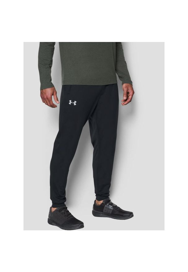 Spodnie męskie Under Armour Sportstyle Tricot Jogger. Kolor: czarny, biały, wielokolorowy. Sport: fitness