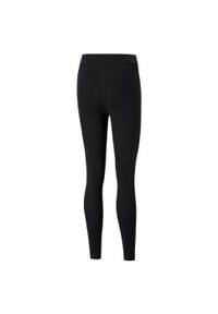 Legginsy Puma Ess Logo, Kobiety. Kolor: czarny. Materiał: bawełna, materiał. Sport: fitness