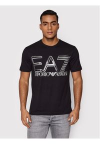 EA7 Emporio Armani T-Shirt 3LPT20 PJFFZ 1200 Czarny Regular Fit. Kolor: czarny. Materiał: bawełna