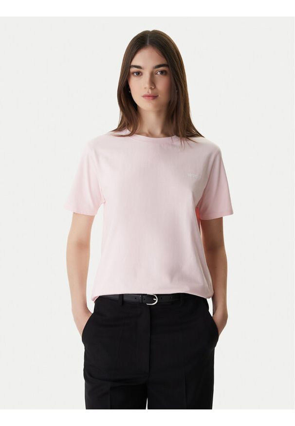 Hugo - HUGO T-Shirt 50555634 Różowy Regular Fit. Kolor: różowy. Materiał: bawełna