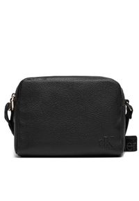 Calvin Klein Jeans Torebka Ultralight DblZip Camerabag 21 K60K612283 Czarny. Kolor: czarny. Materiał: skórzane