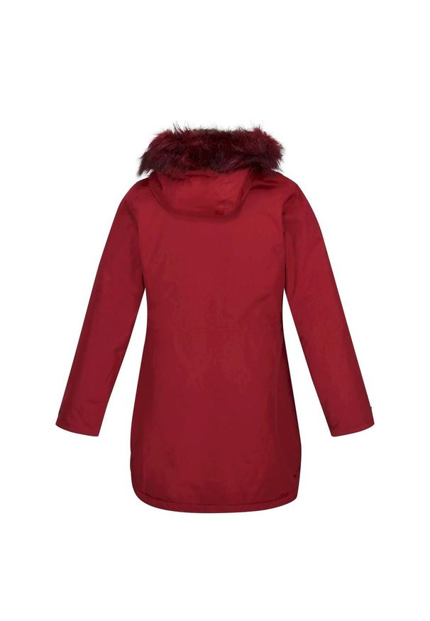 Regatta - Kurtka Parka Ocieplana Przeciwdeszczowa Damska Sabinka. Kolor: czerwony. Sport: turystyka piesza