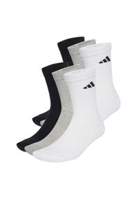 Adidas - Skarpety Cushioned Crew 6 Pairs. Kolor: biały, wielokolorowy, czarny, szary