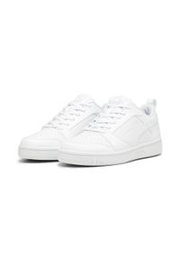 Puma - Buty do chodzenia męskie PUMA Rebound V6 Low. Zapięcie: sznurówki. Kolor: biały, wielokolorowy, szary. Materiał: materiał, syntetyk. Szerokość cholewki: normalna. Sport: turystyka piesza