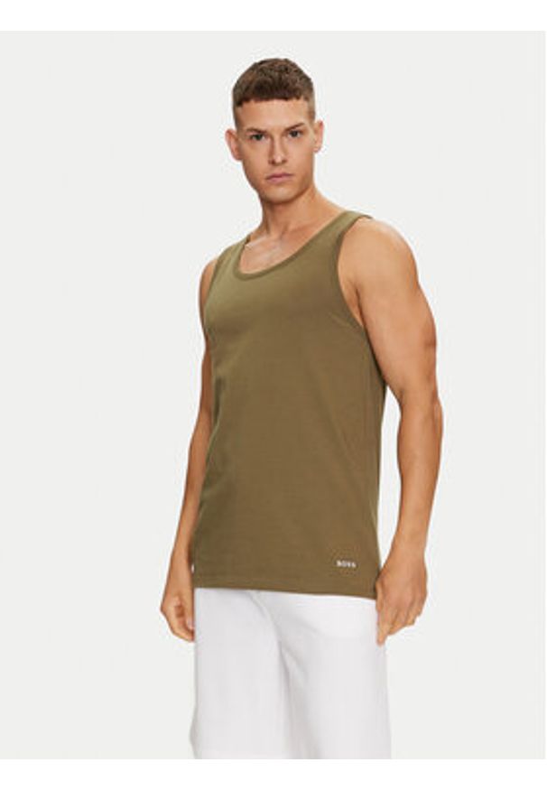 BOSS - Boss Komplet 3 tank topów 50517863 Kolorowy Regular Fit. Materiał: bawełna. Wzór: kolorowy