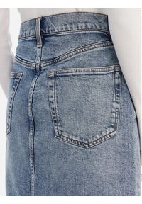 Calvin Klein Jeans Spódnica jeansowa LV047E710G Niebieski Regular Fit. Kolor: niebieski. Materiał: bawełna #5