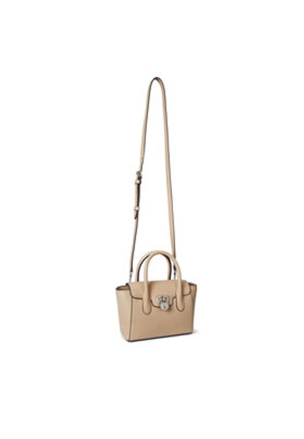 Lauren Ralph Lauren - LAUREN RALPH LAUREN Torebka 431969349005 Beżowy. Kolor: beżowy. Materiał: skórzane