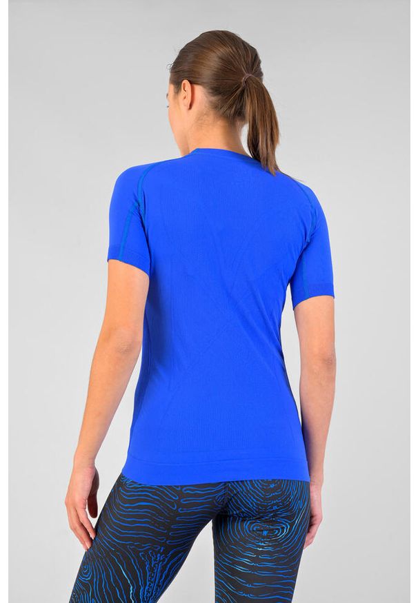 NESSI SPORTSWEAR - Koszulka z krótkim rękawem sportowa damska Nessi Sportswear Ultra. Kolor: niebieski. Długość rękawa: krótki rękaw. Długość: krótkie. Sport: bieganie