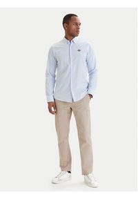 Aeronautica Militare Koszula 261CA1320UCT03532 Błękitny Regular Fit. Kolor: niebieski. Materiał: bawełna #2
