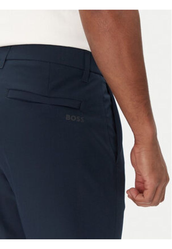 BOSS Spodnie materiałowe T_Commuter-Slim 50534303 Granatowy Slim Fit. Kolor: niebieski. Materiał: syntetyk