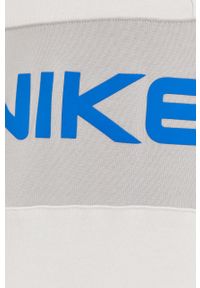 Nike Sportswear - Bluza bawełniana. Okazja: na co dzień. Typ kołnierza: bez kaptura. Kolor: biały. Materiał: bawełna. Długość: krótkie. Wzór: nadruk. Styl: casual #2