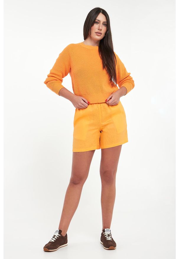 Ecoalf - Szorty damskie lniane Eras ECOALF. Materiał: len