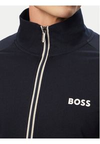 BOSS Bluza Authentic Jacket Z 50545564 Granatowy Regular Fit. Kolor: niebieski. Materiał: bawełna #4