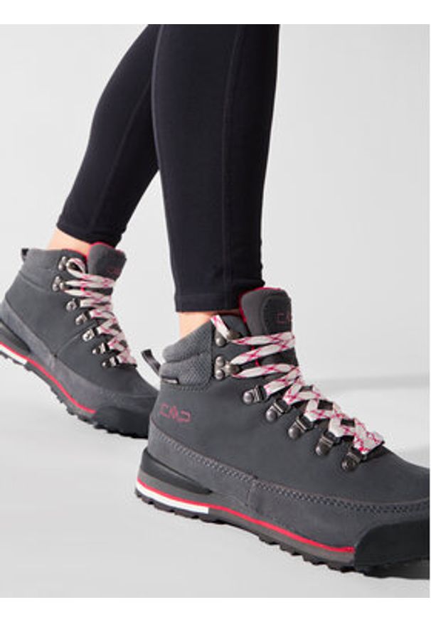 CMP Trekkingi Heka Wmn Hiking Shoes Wp 3Q49556 Szary. Kolor: szary. Materiał: skóra, nubuk