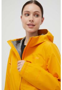 Marmot kurtka outdoorowa Minimalist GORE-TEX kolor żółty gore-tex. Kolor: żółty. Materiał: tkanina, tworzywo sztuczne, włókno, materiał. Technologia: Gore-Tex #4