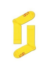 Happy-Socks - Happy Socks Zestaw 5 par wysokich skarpet unisex XSMS44-0200 Kolorowy. Materiał: materiał, bawełna. Wzór: kolorowy