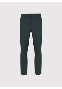 Pako Lorente - PAKO LORENTE – Gładkie spodnie garniturowe w kolorze zielonym. Kolor: zielony. Materiał: poliester, elastan, wiskoza. Wzór: gładki. Styl: elegancki #6