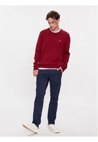 Tommy Jeans Sweter Essential DM0DM11856 Czerwony Regular Fit. Kolor: czerwony. Materiał: bawełna #5