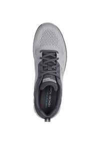 skechers - Buty do chodzenia męskie Skechers Track-broader. Zapięcie: sznurówki. Kolor: biały, wielokolorowy, szary. Materiał: guma, materiał, tkanina, syntetyk. Szerokość cholewki: normalna. Sport: turystyka piesza