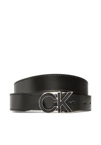 Calvin Klein Pasek Damski Re-Lock Saff Ck 3Cm Belt K60K609980 Czarny. Kolor: czarny. Materiał: skóra #1