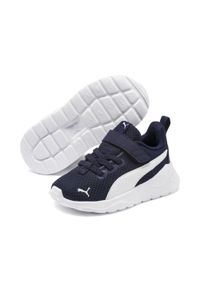 Puma - Buty sportowe Anzarun Lite dla małych dzieci PUMA Peacoat White Blue. Kolor: niebieski, wielokolorowy, biały. Szerokość cholewki: normalna. Sport: bieganie