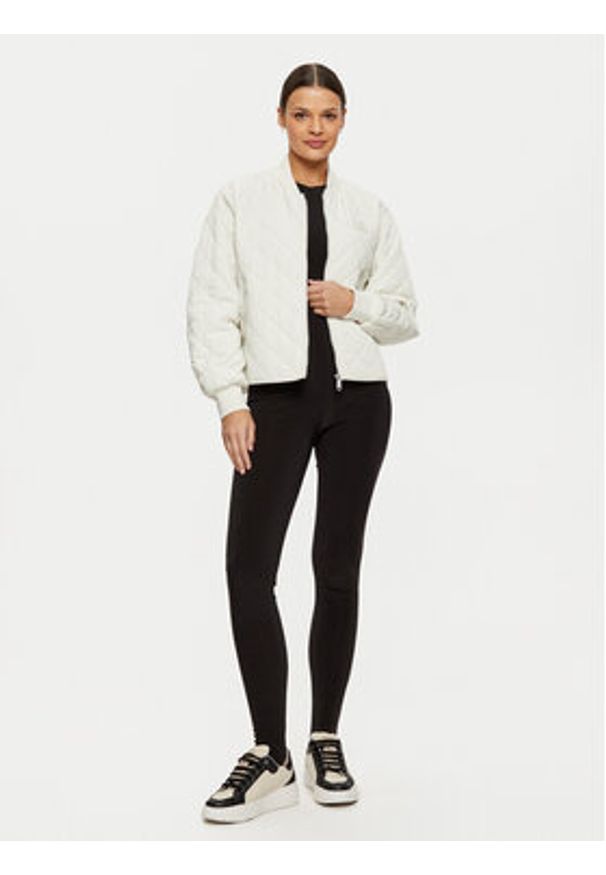 Calvin Klein Jeans Kurtka bomber J20J224701 Écru Relaxed Fit. Materiał: syntetyk