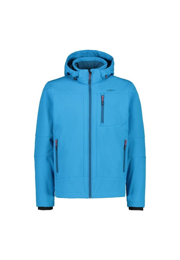 Kurtka męska turystyczna CMP 3A01787N. Typ kołnierza: kaptur. Kolor: niebieski. Materiał: softshell. Sport: turystyka piesza