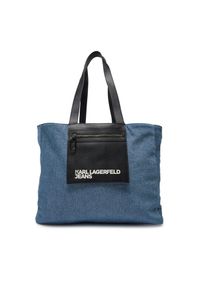 Torebka Karl Lagerfeld Jeans. Kolor: niebieski
