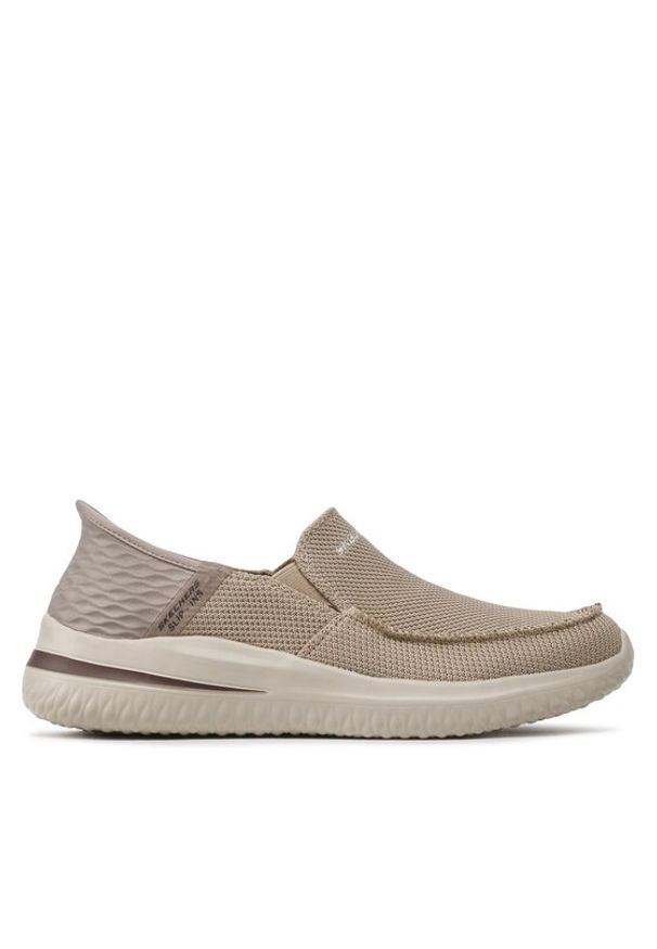 skechers - Skechers Półbuty Cabrino 210604/TPE Beżowy. Kolor: beżowy. Materiał: materiał
