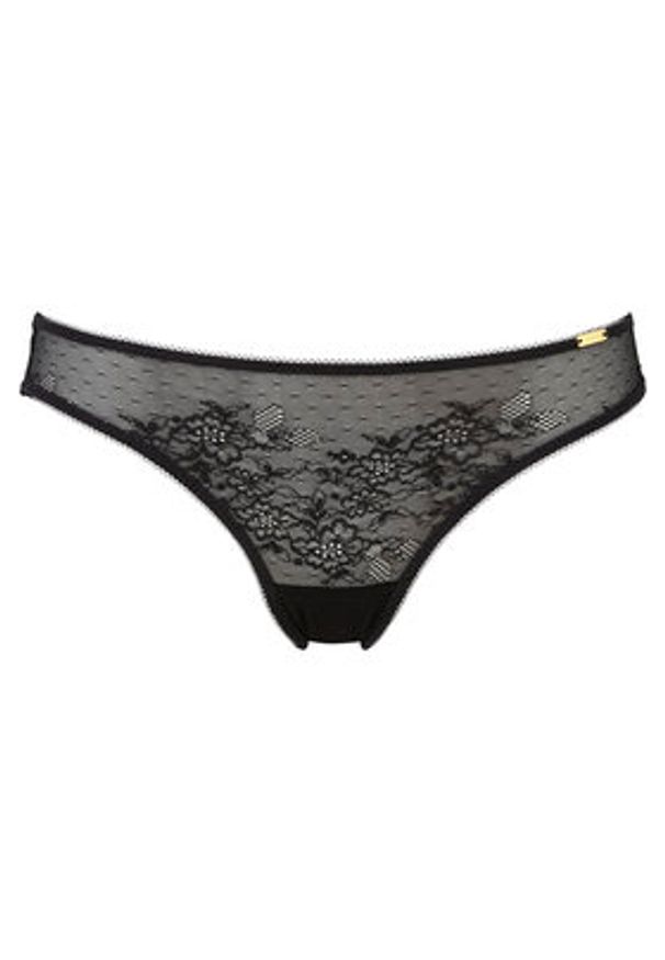 Gossard Figi klasyczne Glossies 13003 Czarny. Kolor: czarny. Materiał: syntetyk