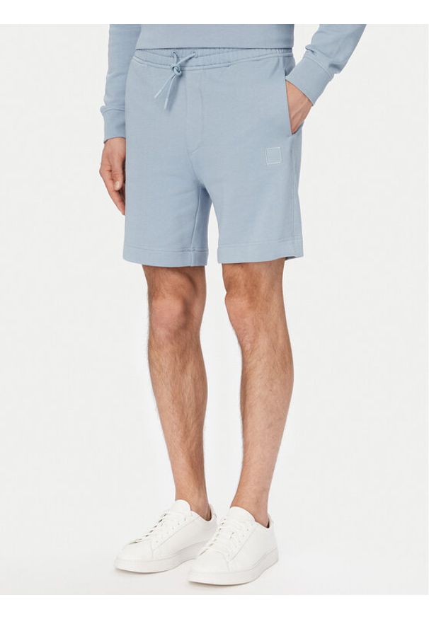 BOSS Szorty sportowe Sewalk 50511726 Niebieski Regular Fit. Kolor: niebieski. Materiał: bawełna. Styl: sportowy