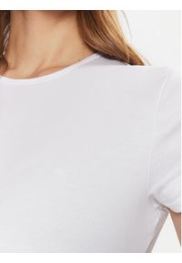 Calvin Klein T-Shirt K20K208049 Biały Slim Fit. Kolor: biały. Materiał: bawełna