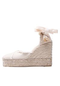 Castañer Espadryle Clarina/8ed/001 022997-203 Biały. Kolor: biały. Materiał: skóra #6