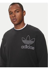 Adidas - adidas Bluza adicolor Outline Trefoil IU2350 Czarny Loose Fit. Kolor: czarny. Materiał: bawełna #2