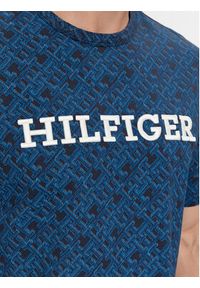 TOMMY HILFIGER - Tommy Hilfiger T-Shirt Monogram MW0MW32600 Granatowy Regular Fit. Kolor: niebieski. Materiał: bawełna #3