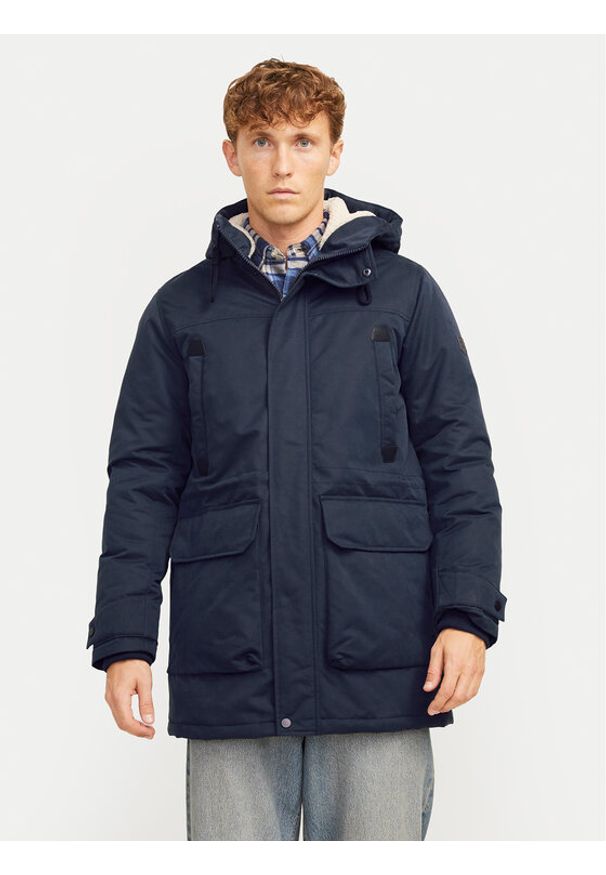 Jack & Jones - Jack&Jones Kurtka zimowa Polar 12256995 Niebieski Regular Fit. Kolor: niebieski. Materiał: syntetyk. Sezon: zima