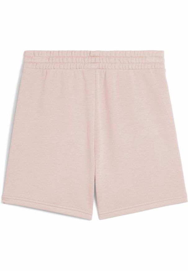Puma - Damskie szorty z wysokim stanem i małym logo No.1 ESS 5'' PUMA Rose Quartz Pink. Stan: podwyższony. Kolor: różowy