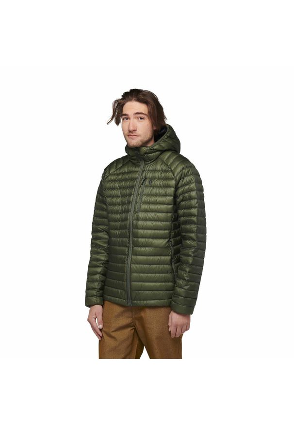 Męska kurtka puchowa Black Diamond Approach Down Hoody. Kolor: zielony. Materiał: puch. Sport: turystyka piesza