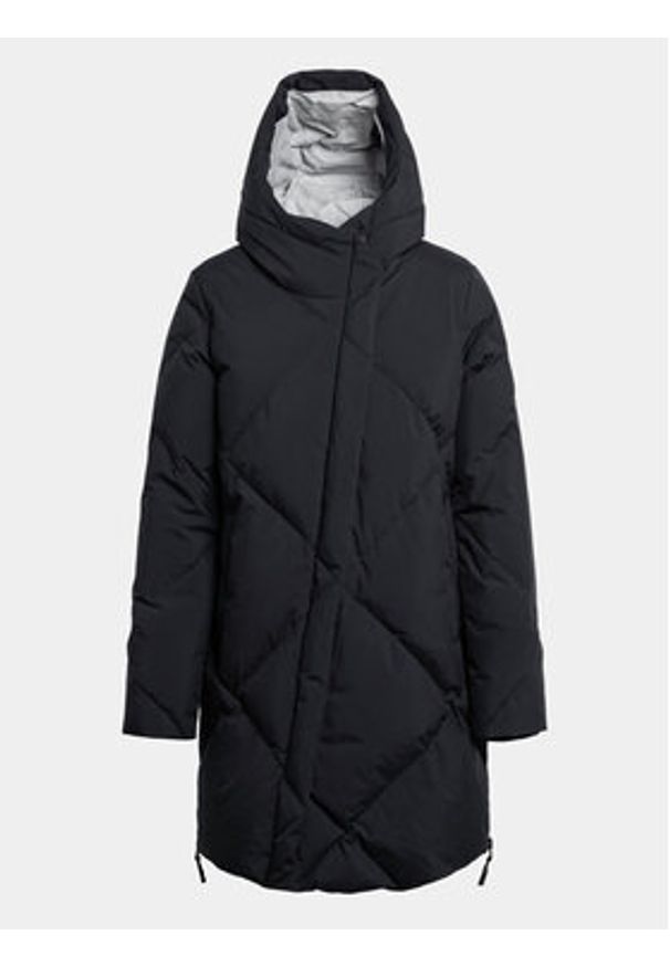 Roxy Płaszcz zimowy Abbie Jk Otlr ERJJK03550 Czarny Regular Fit. Kolor: czarny. Materiał: syntetyk. Sezon: zima