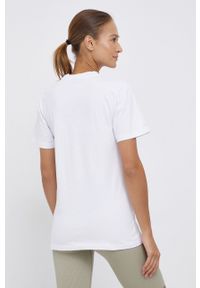 Ellesse t-shirt bawełniany kolor biały. Okazja: na co dzień. Kolor: biały. Materiał: bawełna. Wzór: gładki. Styl: casual #4