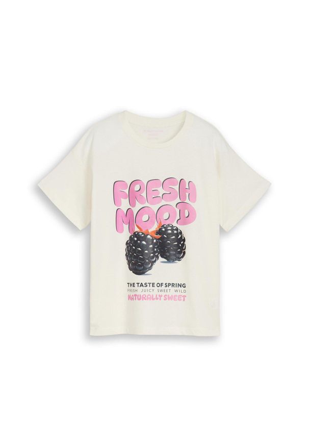 bonprix - Koszulka oversize marki Tom Tailor. Okazja: na co dzień. Kolor: różowy. Styl: casual