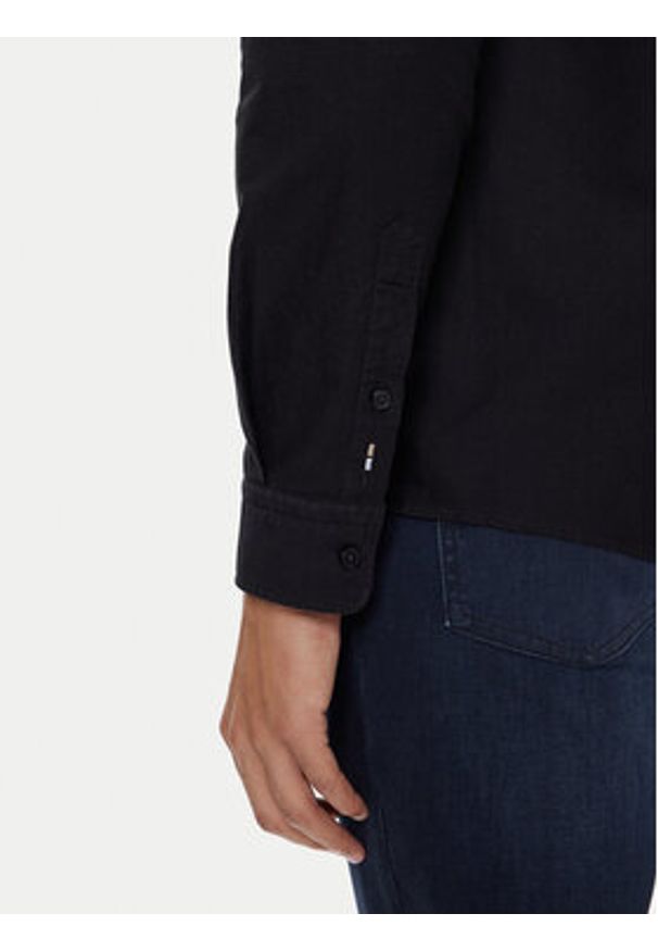 BOSS Koszula H-Roan 50544917 Czarny Slim Fit. Kolor: czarny. Materiał: bawełna