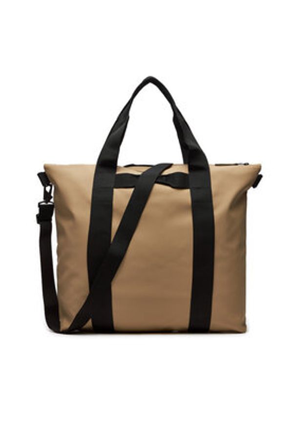 Rains Torba Tote Bag W3 14150 Beżowy. Kolor: beżowy. Materiał: materiał