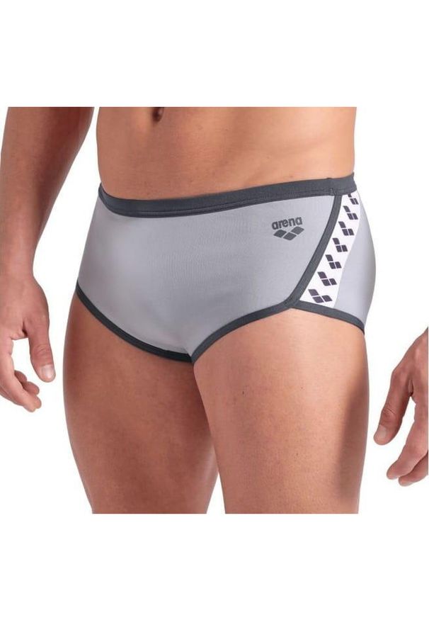Kąpielówki Arena Icons Low Waist. Kolor: szary