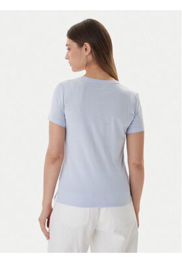 Guess T-Shirt W1YI1B I3Z14 Błękitny Regular Fit. Kolor: niebieski. Materiał: bawełna