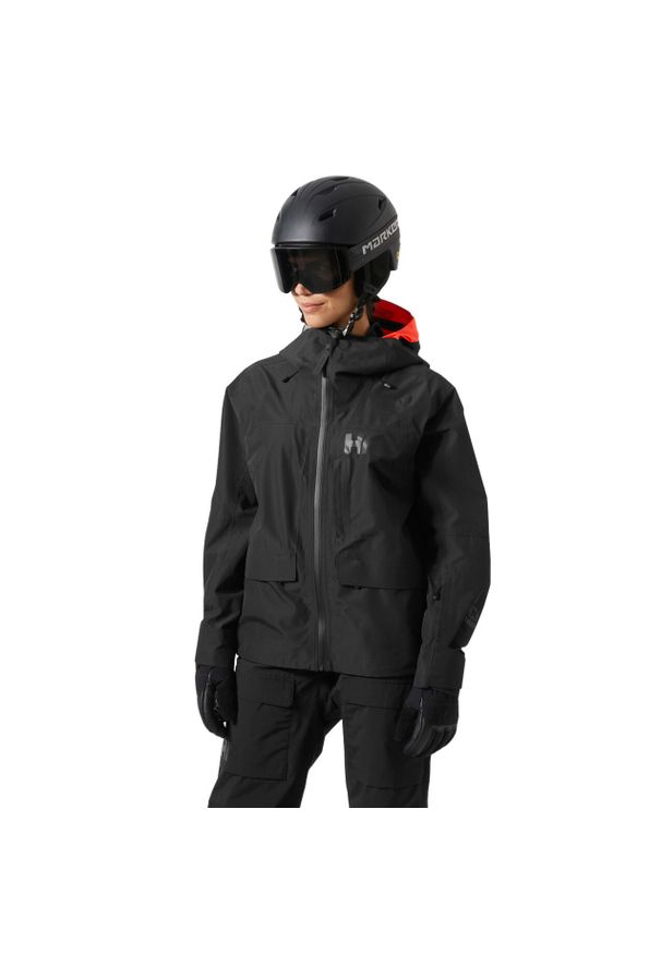 Damska kurtka narciarska Helly Hansen Emiko Shell. Kolor: czarny. Sezon: zima. Sport: narciarstwo