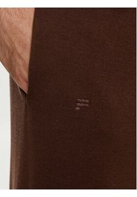 Pangaia Spodnie dresowe Merino Brązowy Regular Fit. Kolor: brązowy. Materiał: wełna