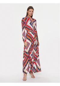 Gaudi Sukienka koszulowa 411BD15017 Kolorowy Relaxed Fit. Materiał: wiskoza. Wzór: kolorowy. Typ sukienki: koszulowe #1